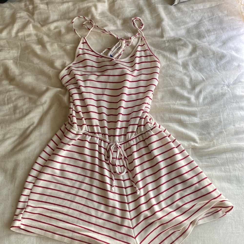 Small striped tresics romper
